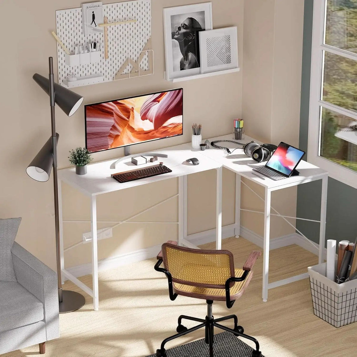 32 Inch Computer Desk With Storage Bag And Headphone Hook from PriceLows™