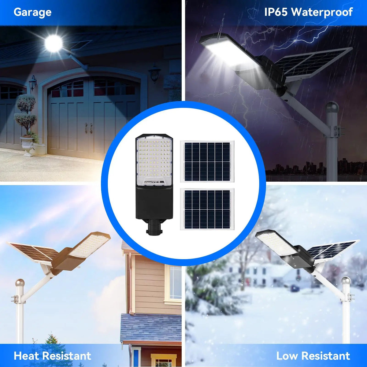 Solar Street Light With Pole | 50000 Lumen | IP65 Waterproof | 20Ft