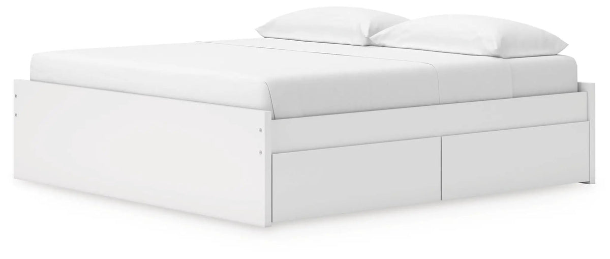 Platform Bed | Four Storage Drawers | Clean Minimal Design