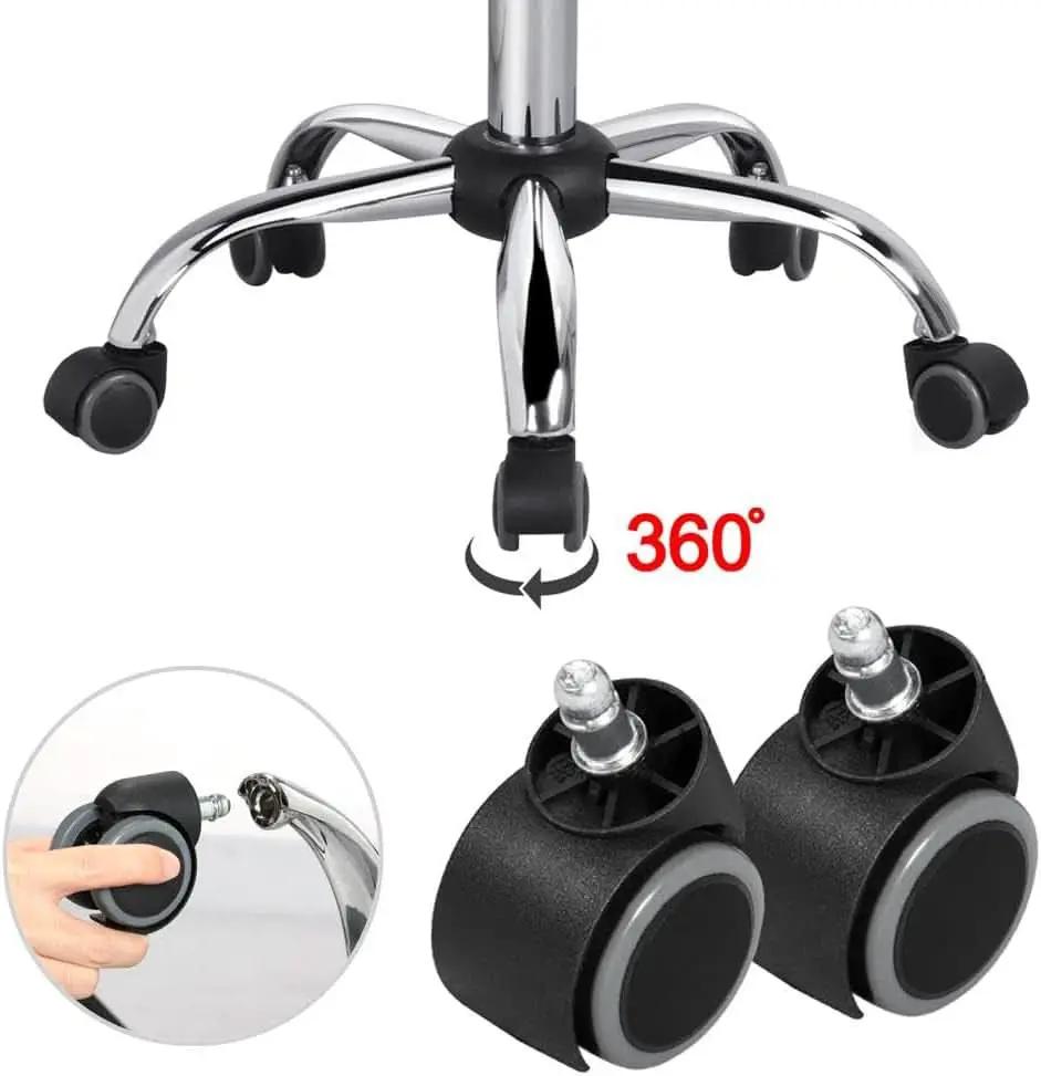 Adjustable Armless PU Leather Office Chair Swivel Black from PriceLows™