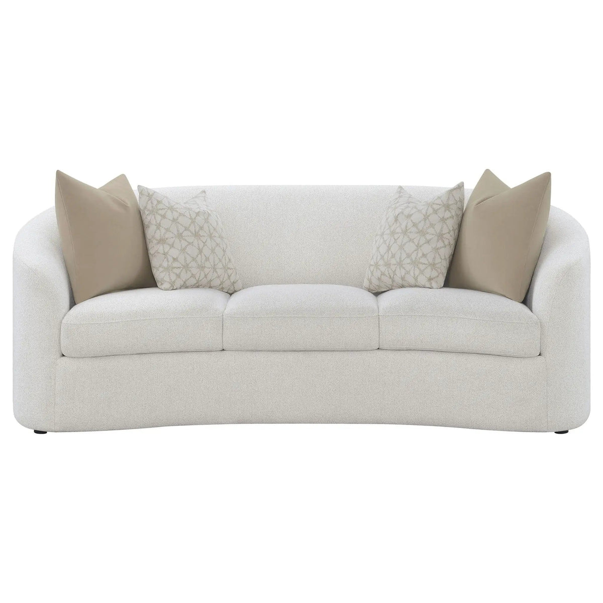 Rainn 2-piece Boucle Upholstered Sloped Arm Sofa Set Latte | 2-Piece Set | Boucle | Living Room