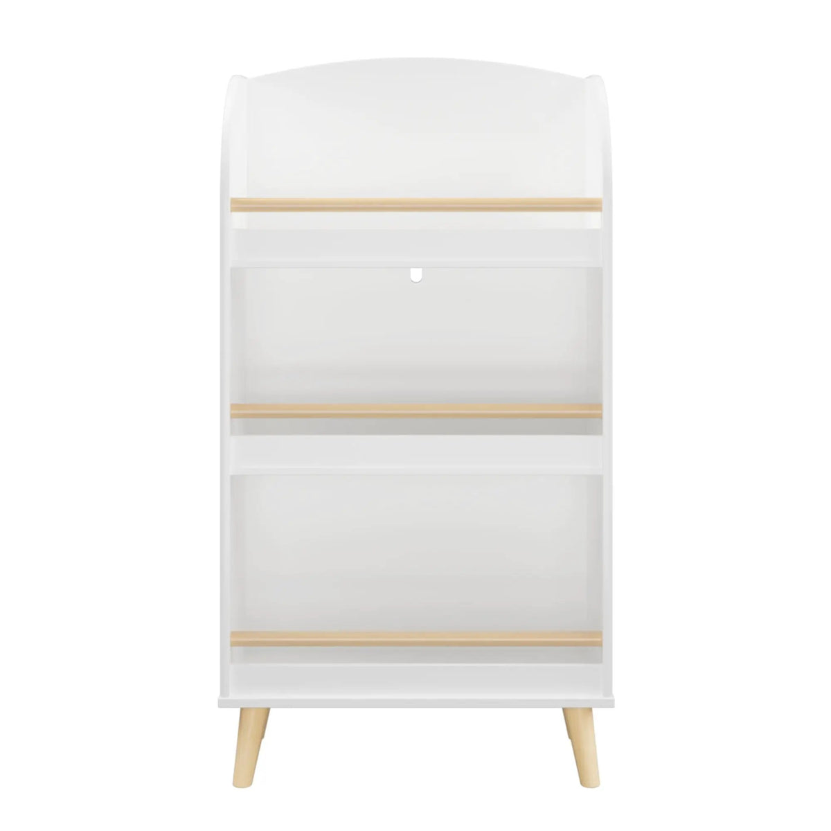 Kids Bookshelf | Three Tier | Safe Toy Storage | White