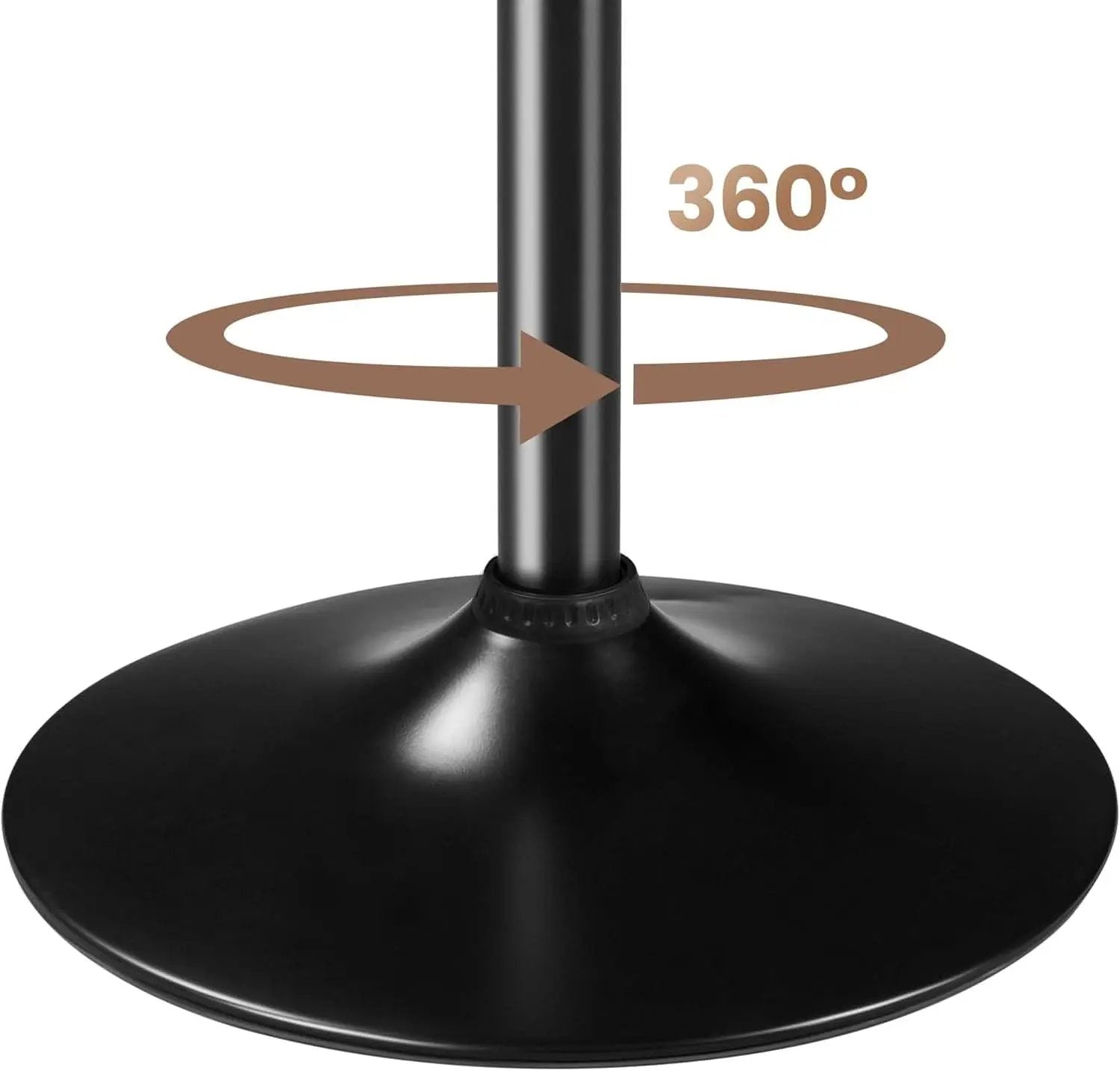 Black Circular Bar Table Featuring Adjustable Height from PriceLows™