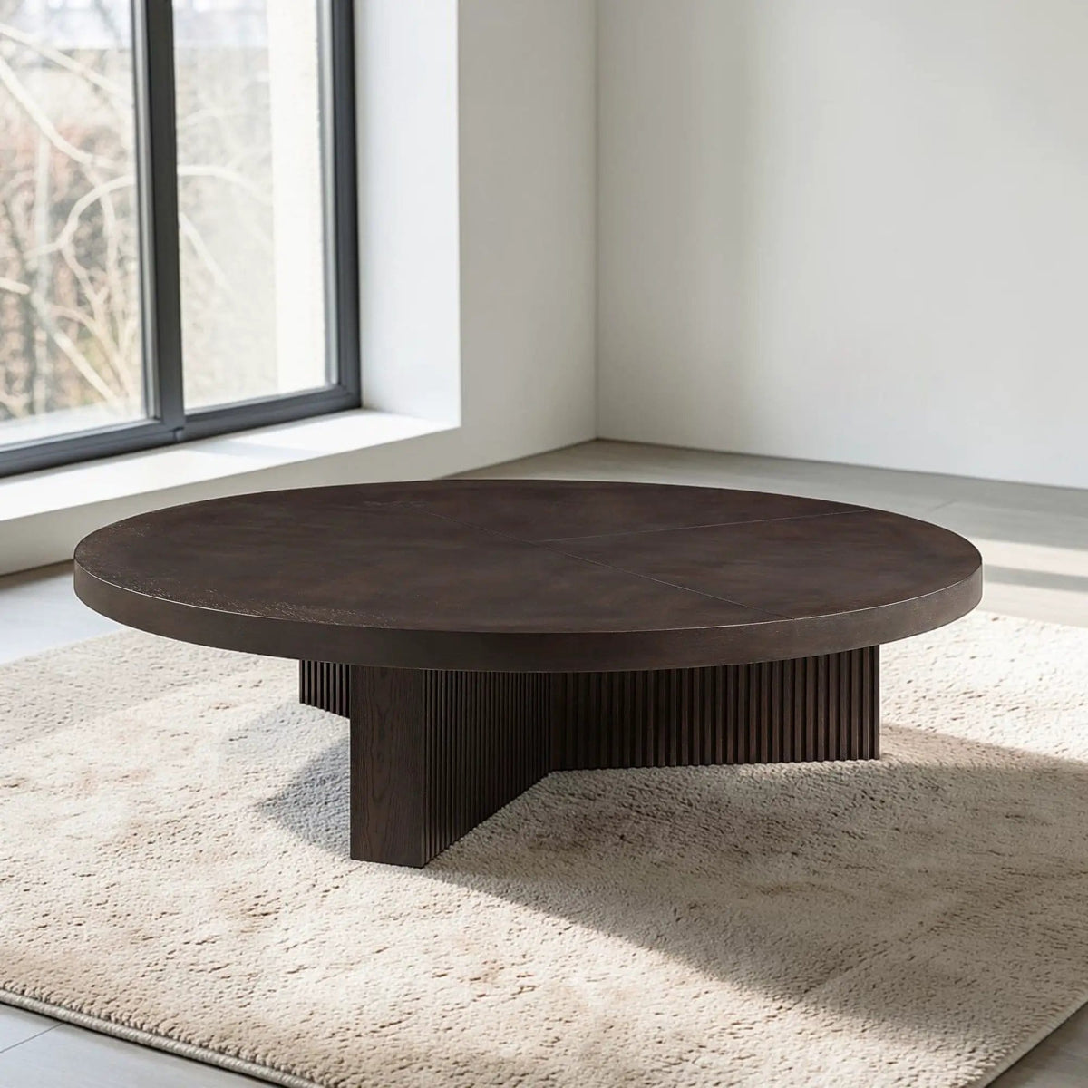 Guido Coffee Table | 60 x 60 x 15 in | Living Room Furniture | Espresso
