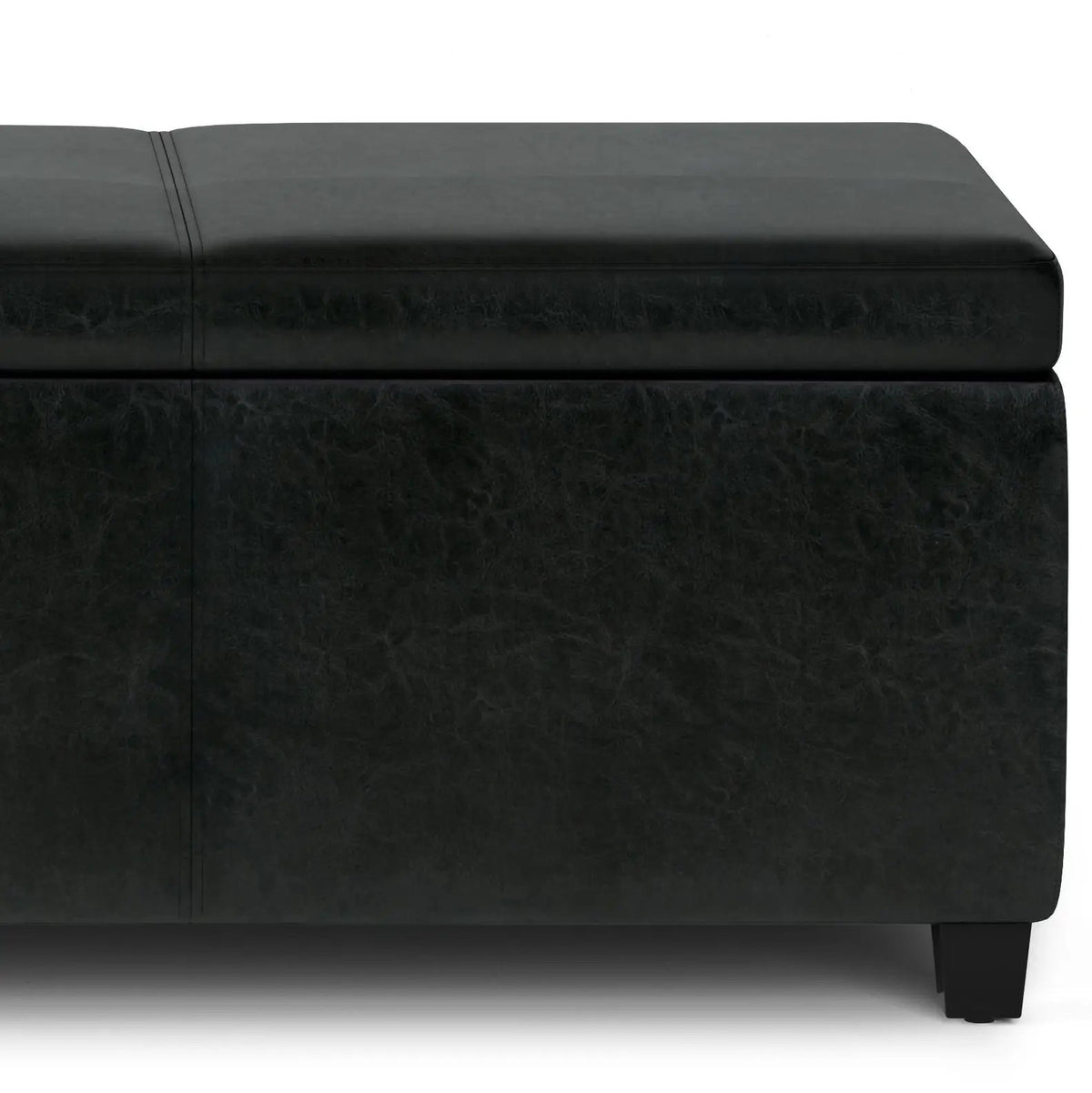Storage Ottoman Bench | Solid Wood Frame | High Density Foam