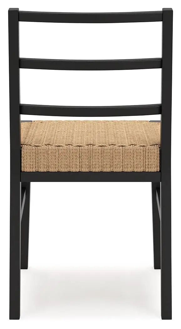 Isanti Dining Side Chairs | Set Of 2 | Light Brown And Black | Dining Room