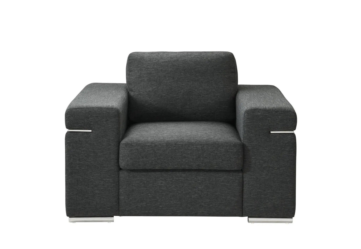 Gianna Fabric Arm Chair | 2 Pieces | Fabric & Metal | Living Room