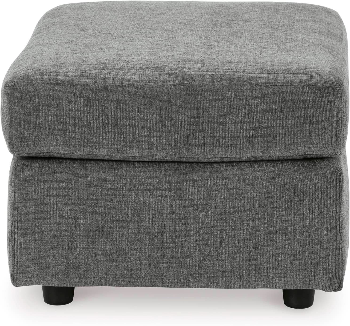 Stairatt Rectangular Gray Upholstered Ottoman Cushioned from PriceLows™