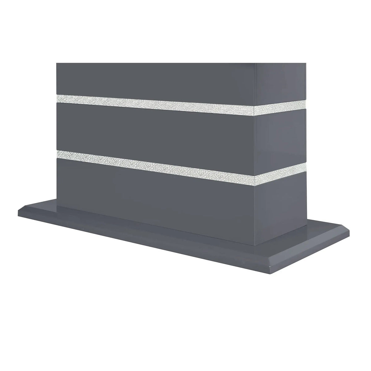 Ariya Bar Table | 47 Inch Square | Pedestal Base | Glass And Acrylic