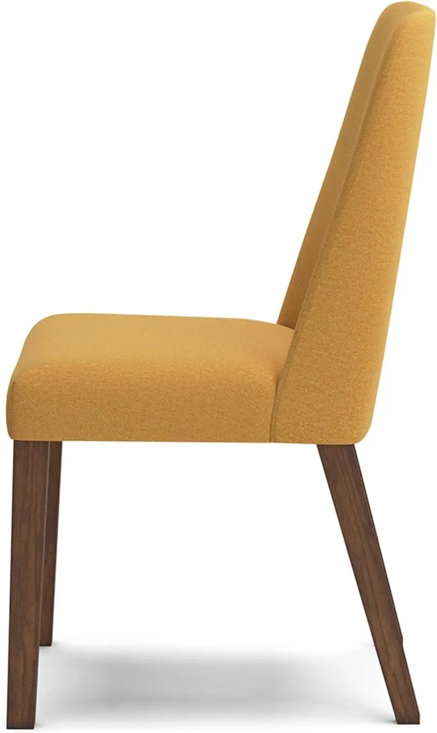 Lyncott Upholstered Dining Chair Yellow And Brown Foam Cushion from PriceLows™