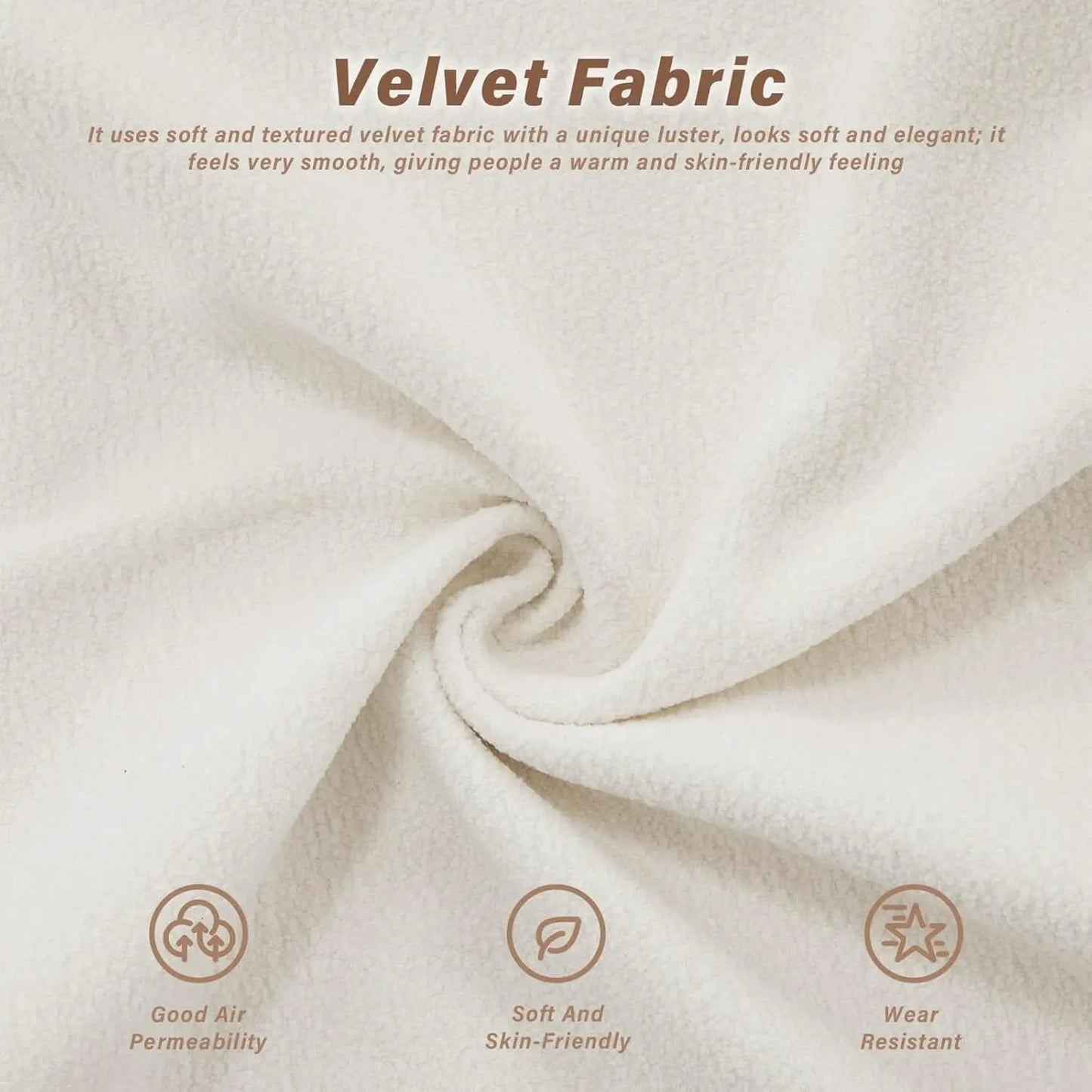 White Velvet Pet Hair Resistant Modular Recliner Sofa from PriceLows™