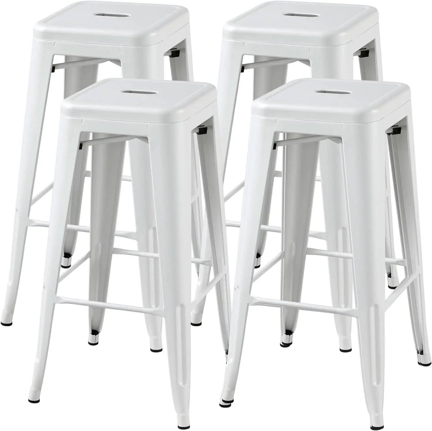 30 Inch Stacking Metal Bar Stool Indoor Outdoor Use from PriceLows™