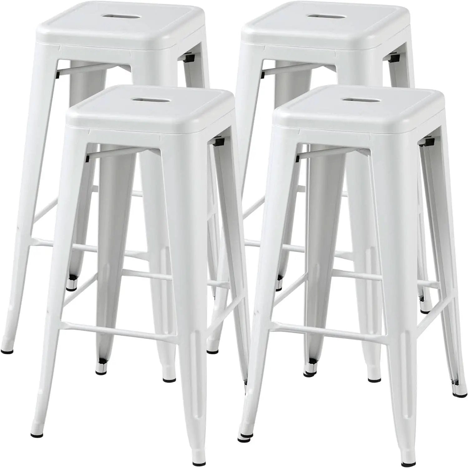 30 Inch Stacking Metal Bar Stool Indoor Outdoor Use from PriceLows™