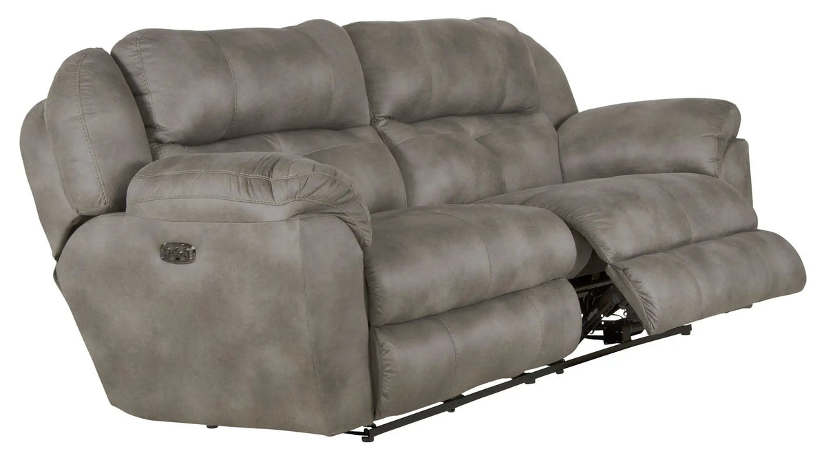 Ferrington Power Lay Flat Reclining Sofa with Power Adjustable Headrest & Lumbar | 2 Pieces | Polyester & Fabric | Living Room