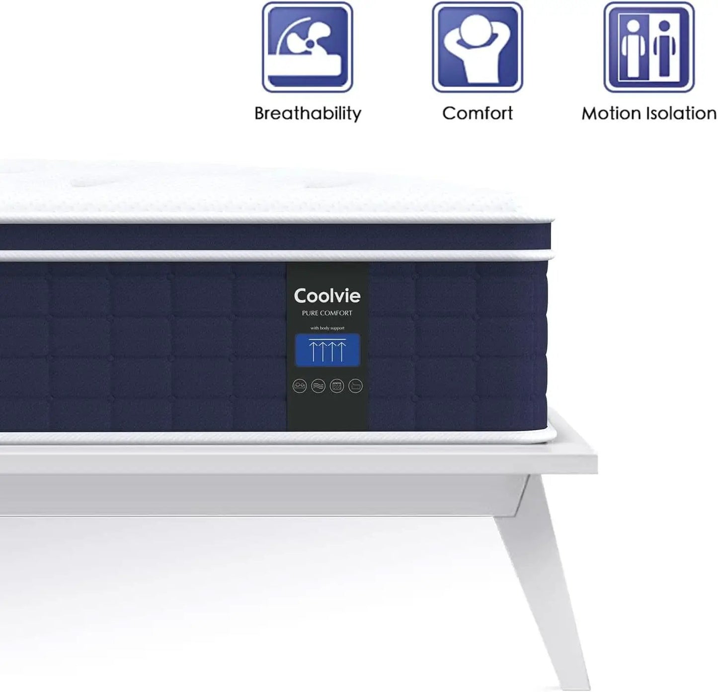 Twin TwelveInch Hybrid Mattress With Premium Pocket Coils from PriceLows™