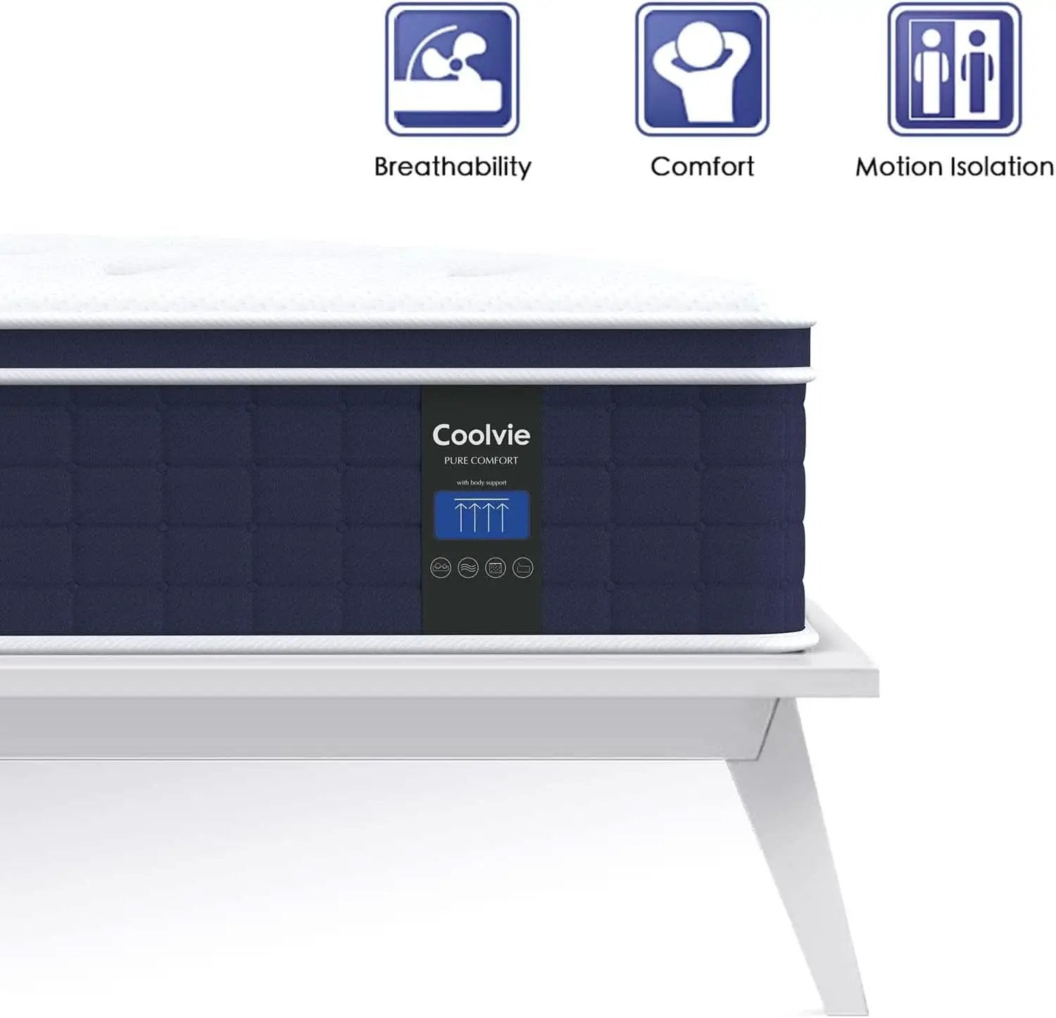 Twin TwelveInch Hybrid Mattress With Premium Pocket Coils from PriceLows™