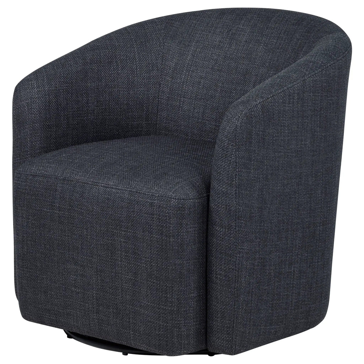 Mossbrook Fabric Upholstered Swivel Accent Chair Anthracite | 29.25 x 29.25 x 31.5 in | Fabric | Living Room
