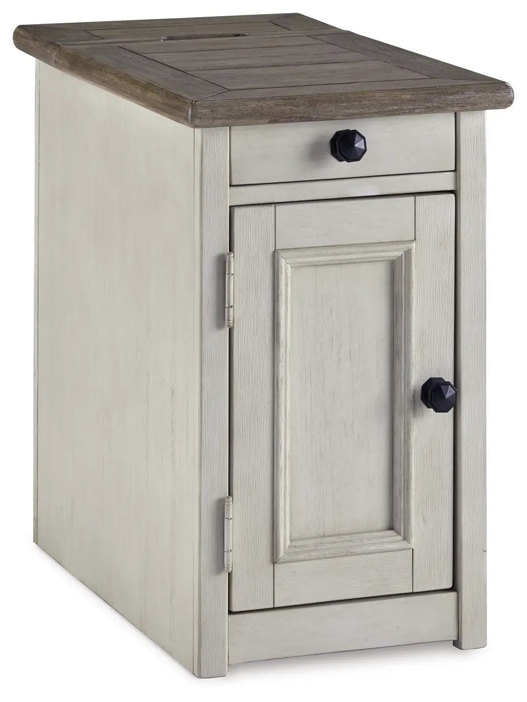 Bolanburg Chairside End Table | Farmhouse Style | Two-Tone Finish | Weathered Look