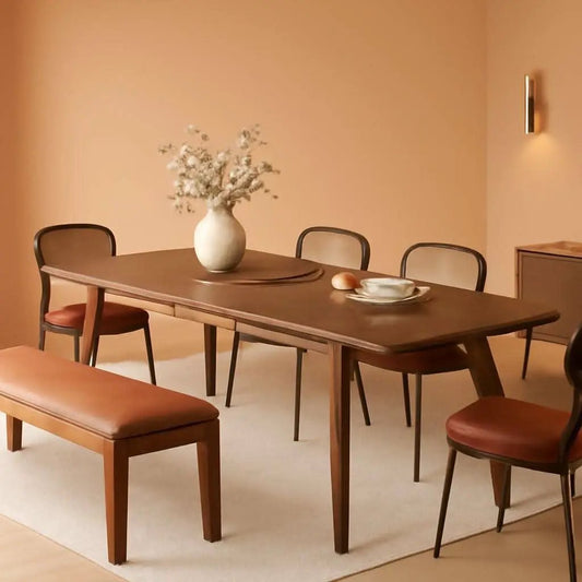 Extendable Dining Table Honey Brown 55.1 To 70.8 Inches from PriceLows™