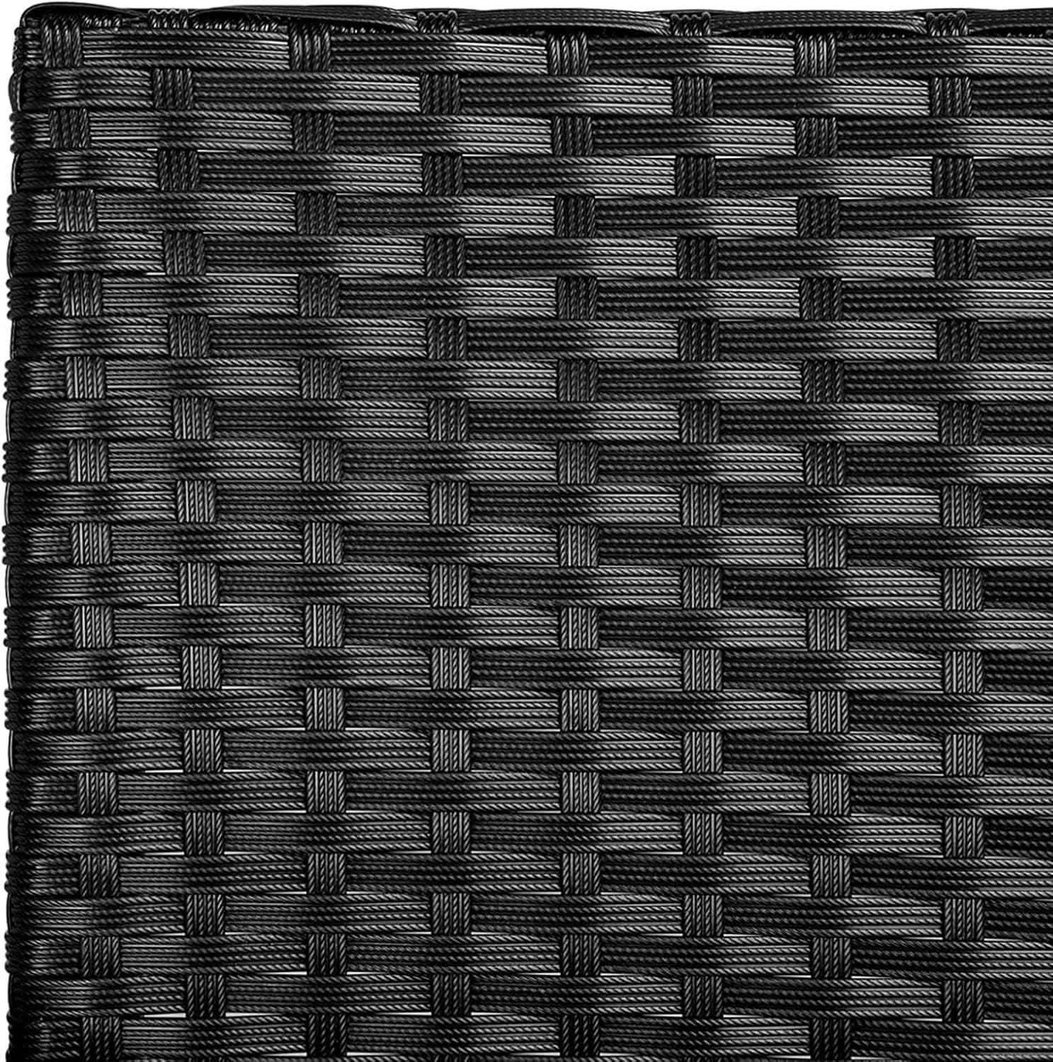 3 Piece Outdoor PE Rattan Wicker Patio Furniture Set With Soft Cushions And Glass Coffee Table from PriceLows™