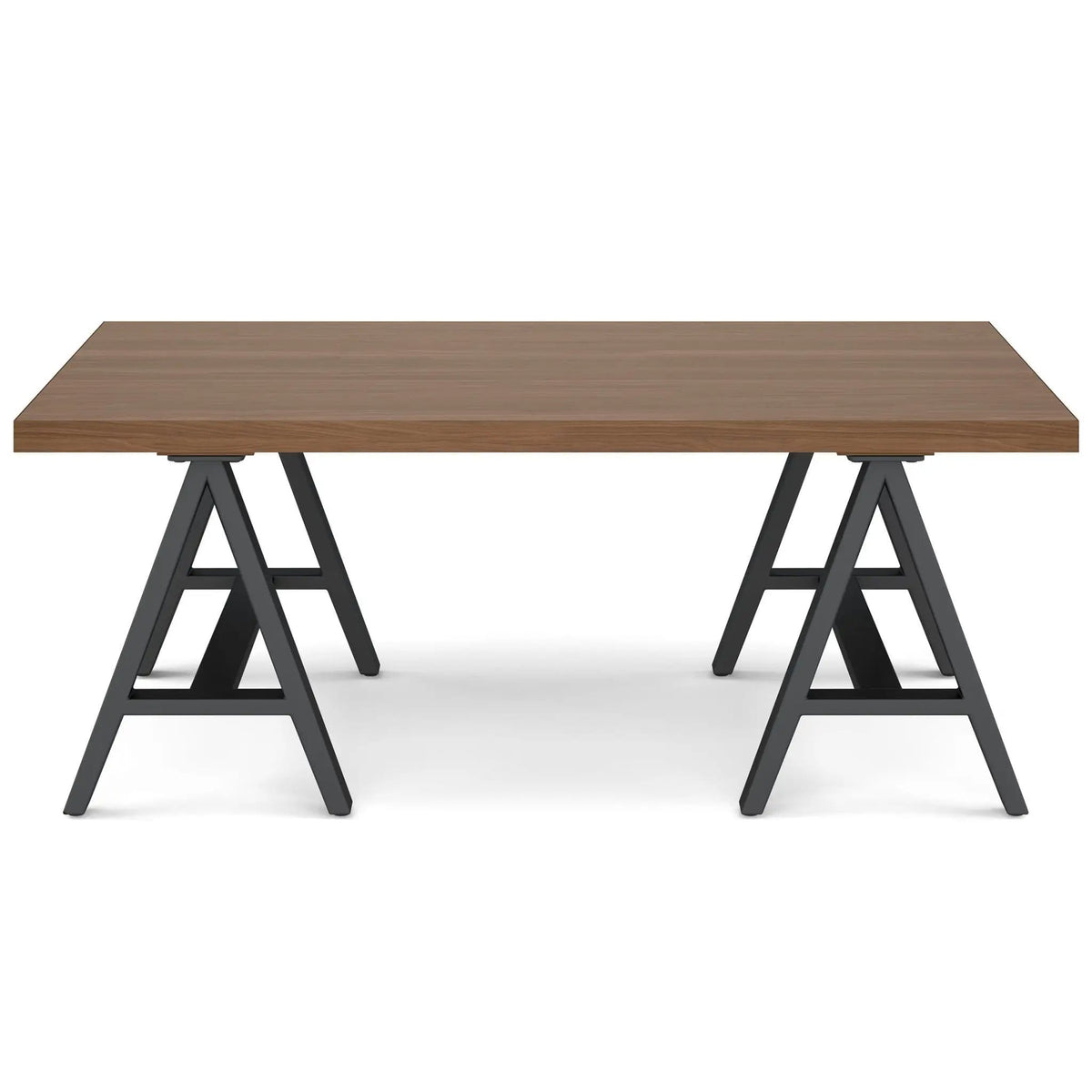 Sawhorse Handcrafted Solid Table | 2 Pieces | Metal | Living Room