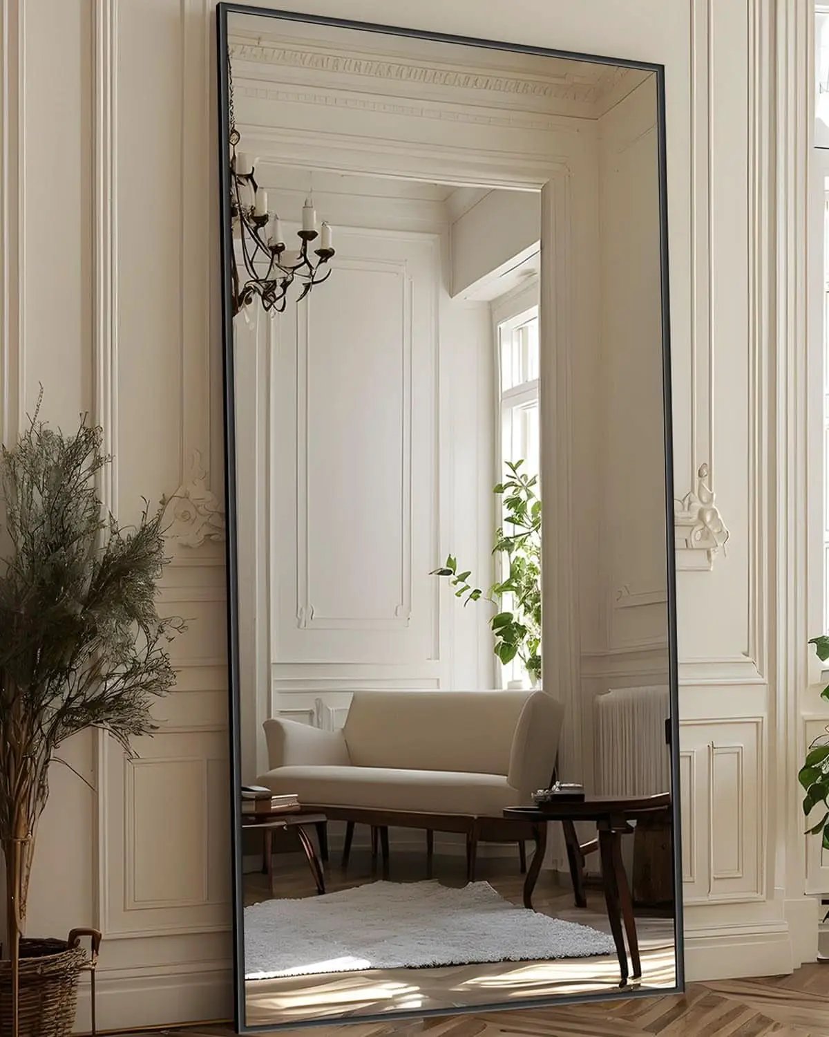 71x28 Inch Black Full Length Floor Mirror For Bedroom from PriceLows™