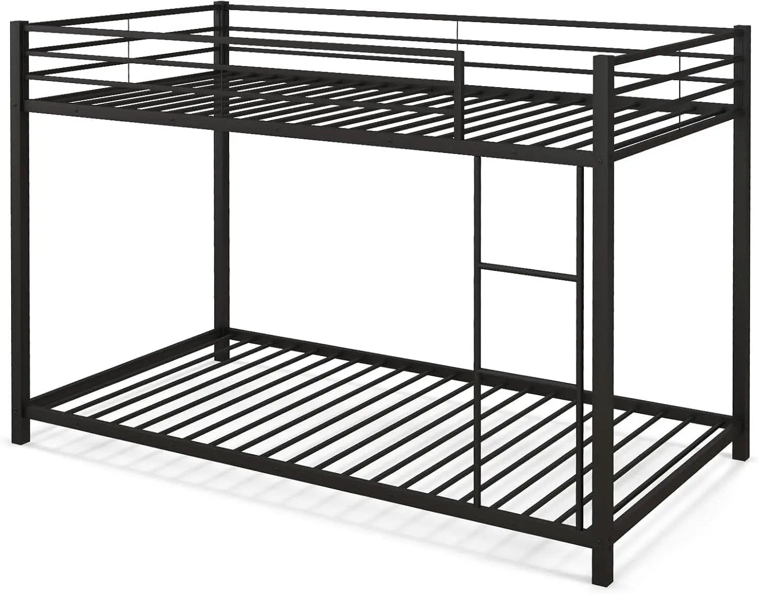 Metal Bunk Bed Twin Over Twin With Safety Guard Rails from PriceLows™