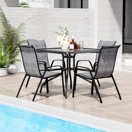 Outdoor Patio Dining Set with Metal Table and Chairs from PriceLows™