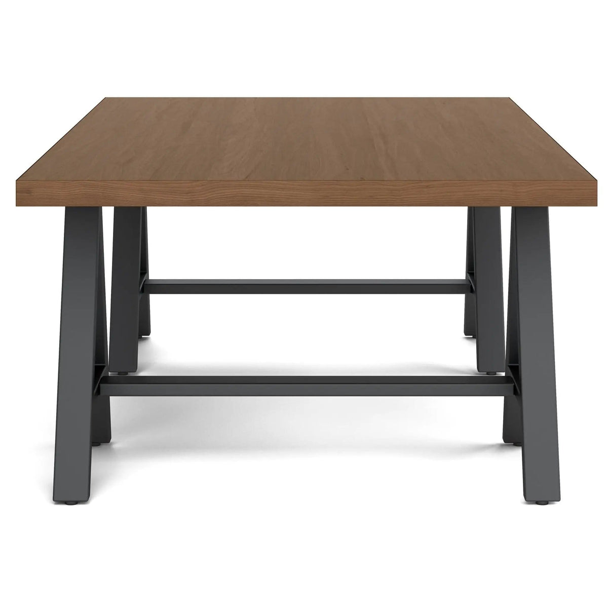 Sawhorse Handcrafted Solid Table | 2 Pieces | Metal | Living Room