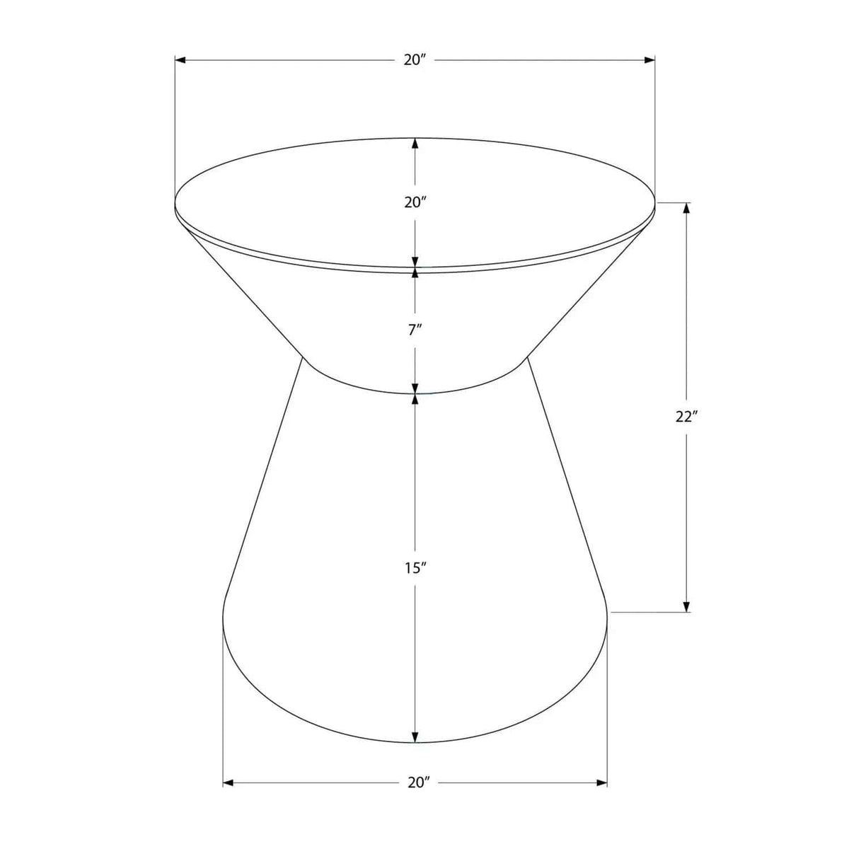 Drum Accent Side Table, Contemporary & Modern Elegant Design | 2 Pieces | Metal | Living Room