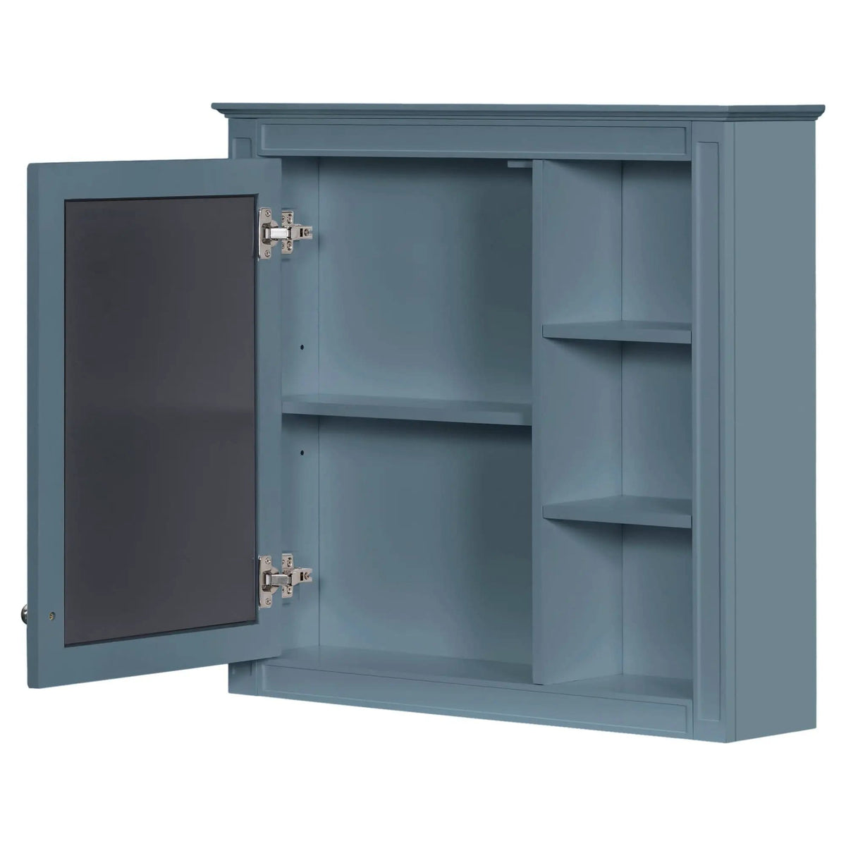 Modern Wall-Mounted Medicine Cabinet With Mirror | 2 Pieces | Iron & Mdf | Home