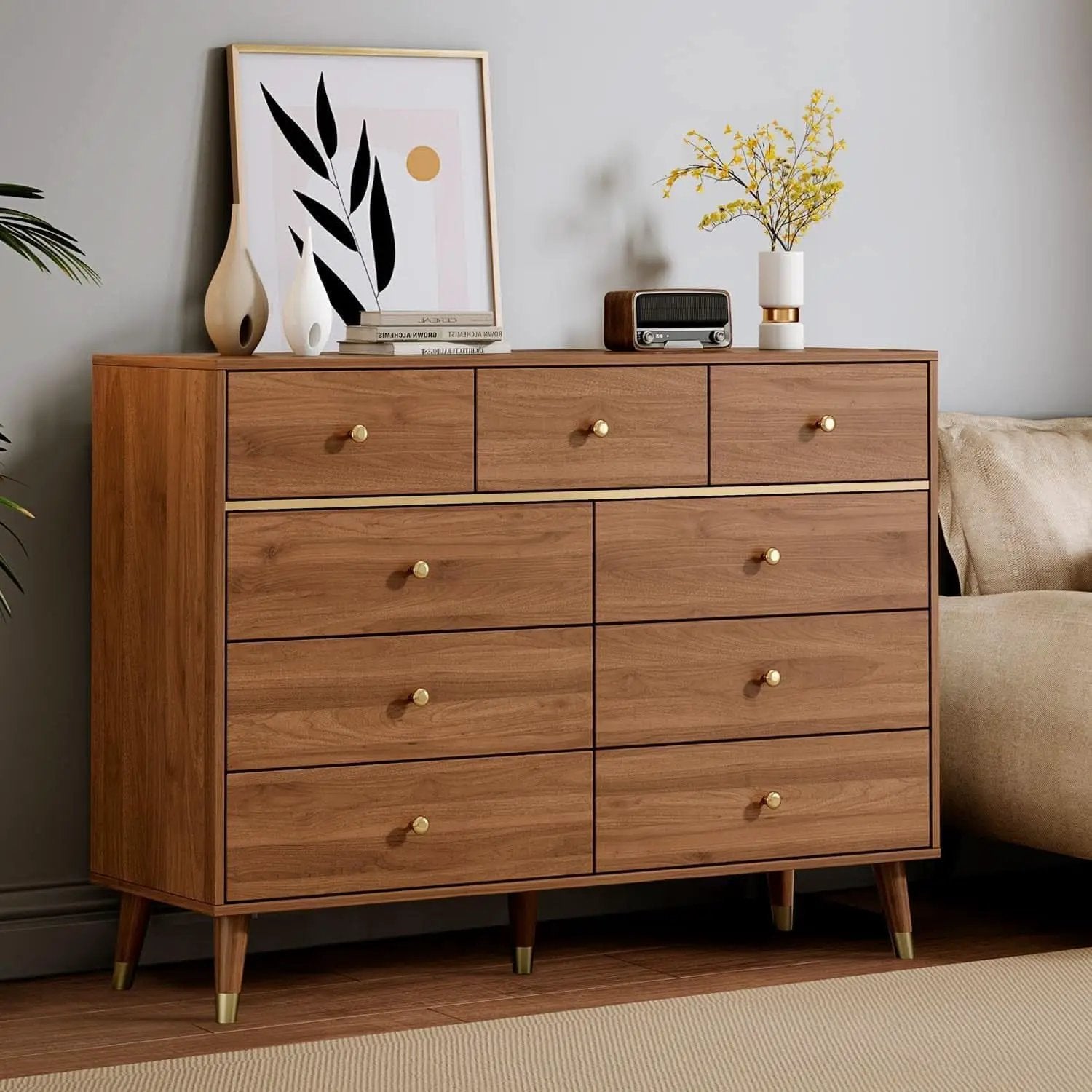 Dark Espresso Storage Cabinet Dresser With Anti Tip from PriceLows™