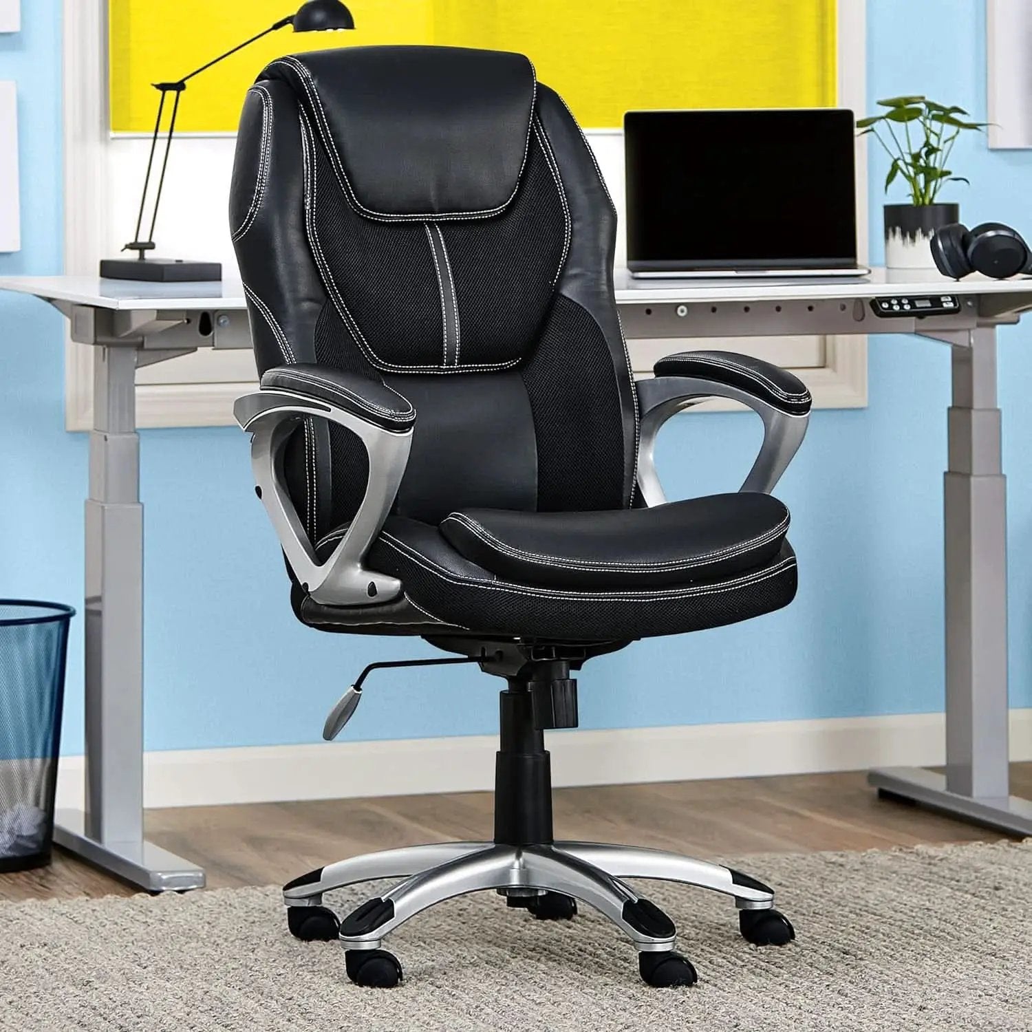 Amplify Executive Office Chair Black With Lumbar Support from PriceLows™