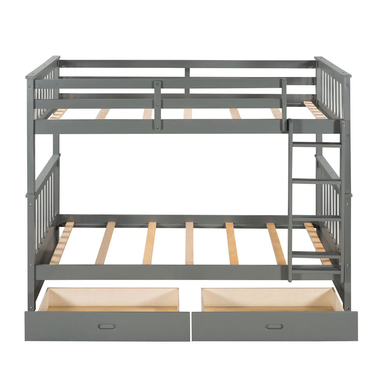 Bunk Bed With Ladders | 2 Storage Drawers | Space-Saving Design | Sleepover Ready