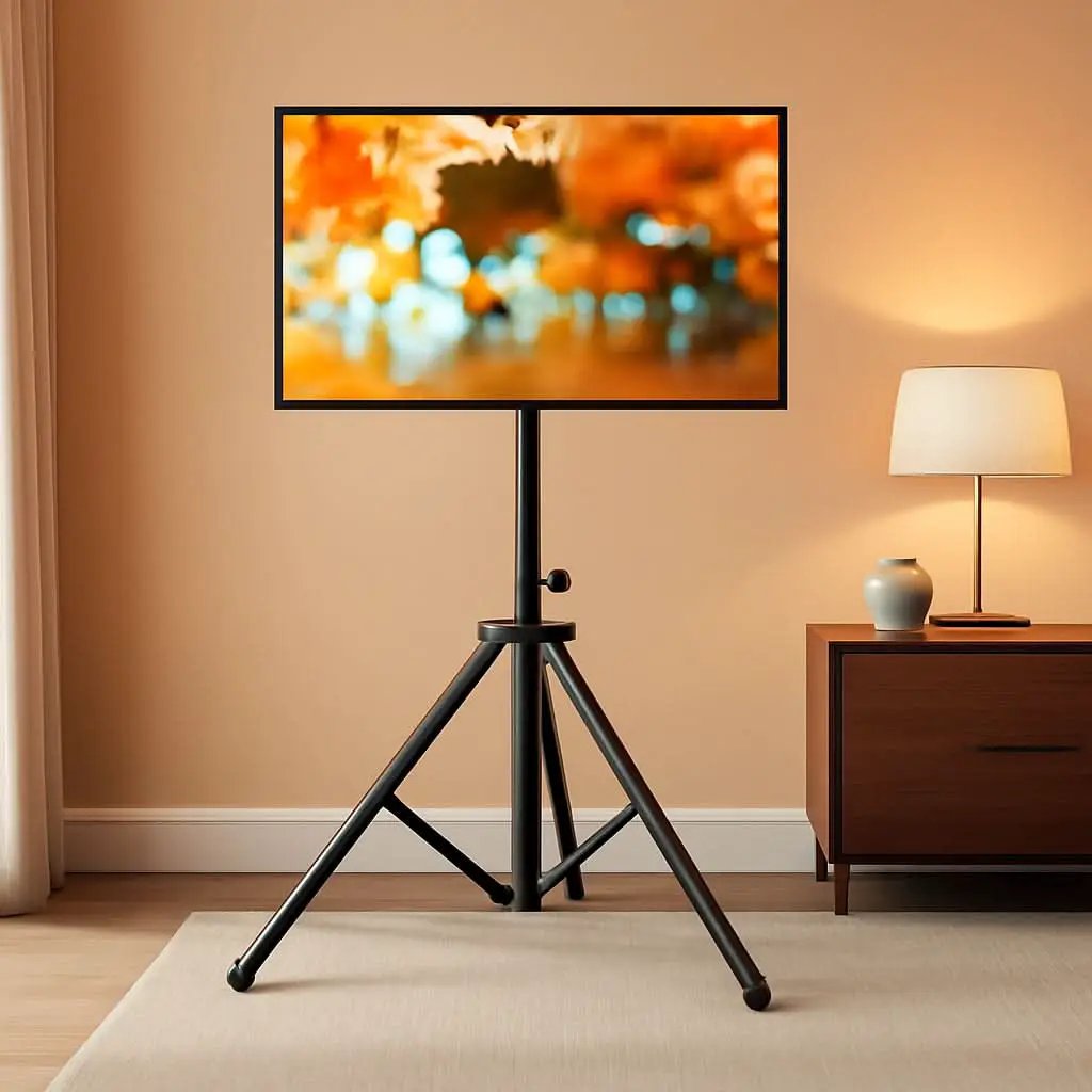 Tripod TV Stand For 23-75 Inch TVs Tilt 15 Degrees from PriceLows™