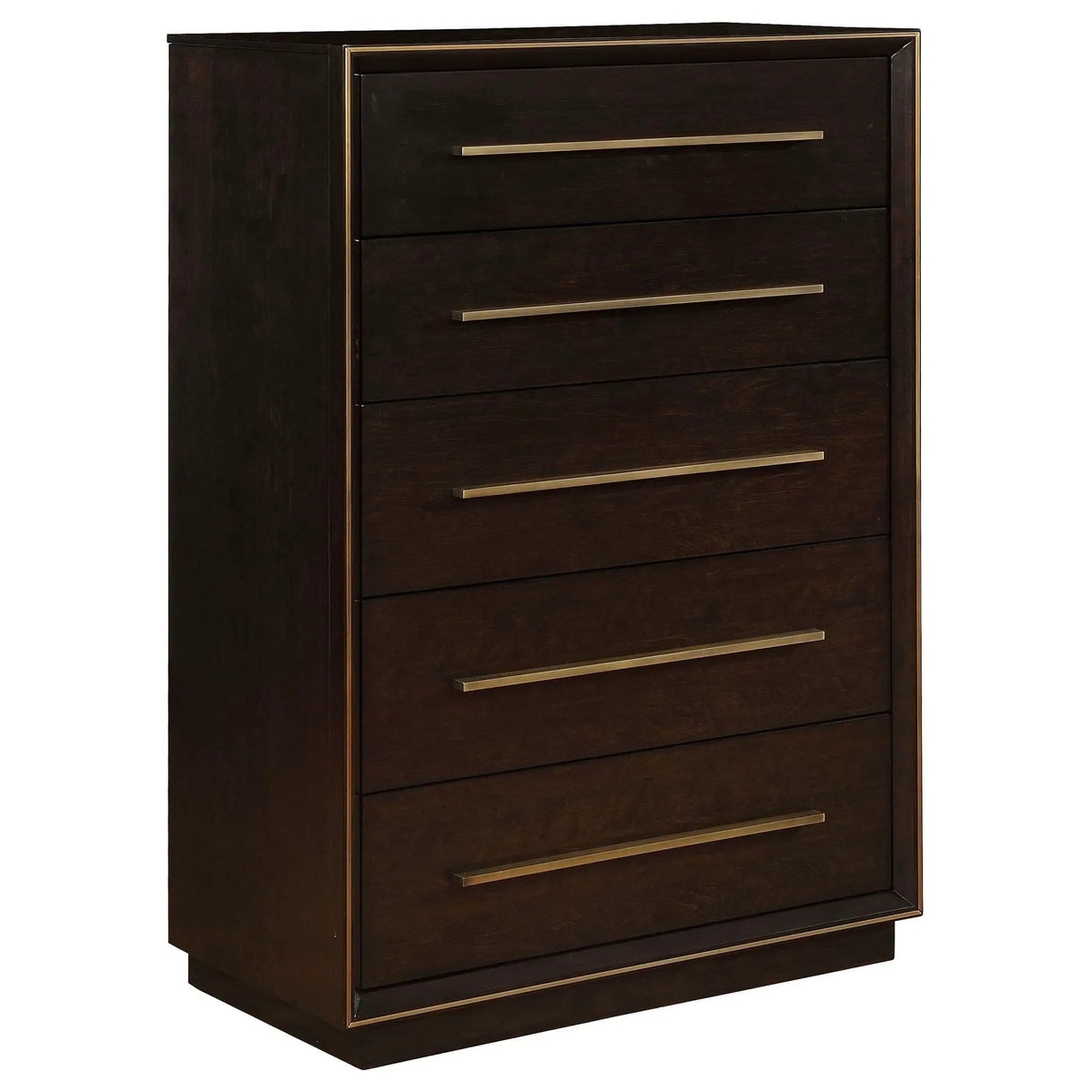 Durango 5-drawer Bedroom Chest Smoked Peppercorn | 38 x 20 x 54.5 in | Engineered Wood & Veneer | Bedroom