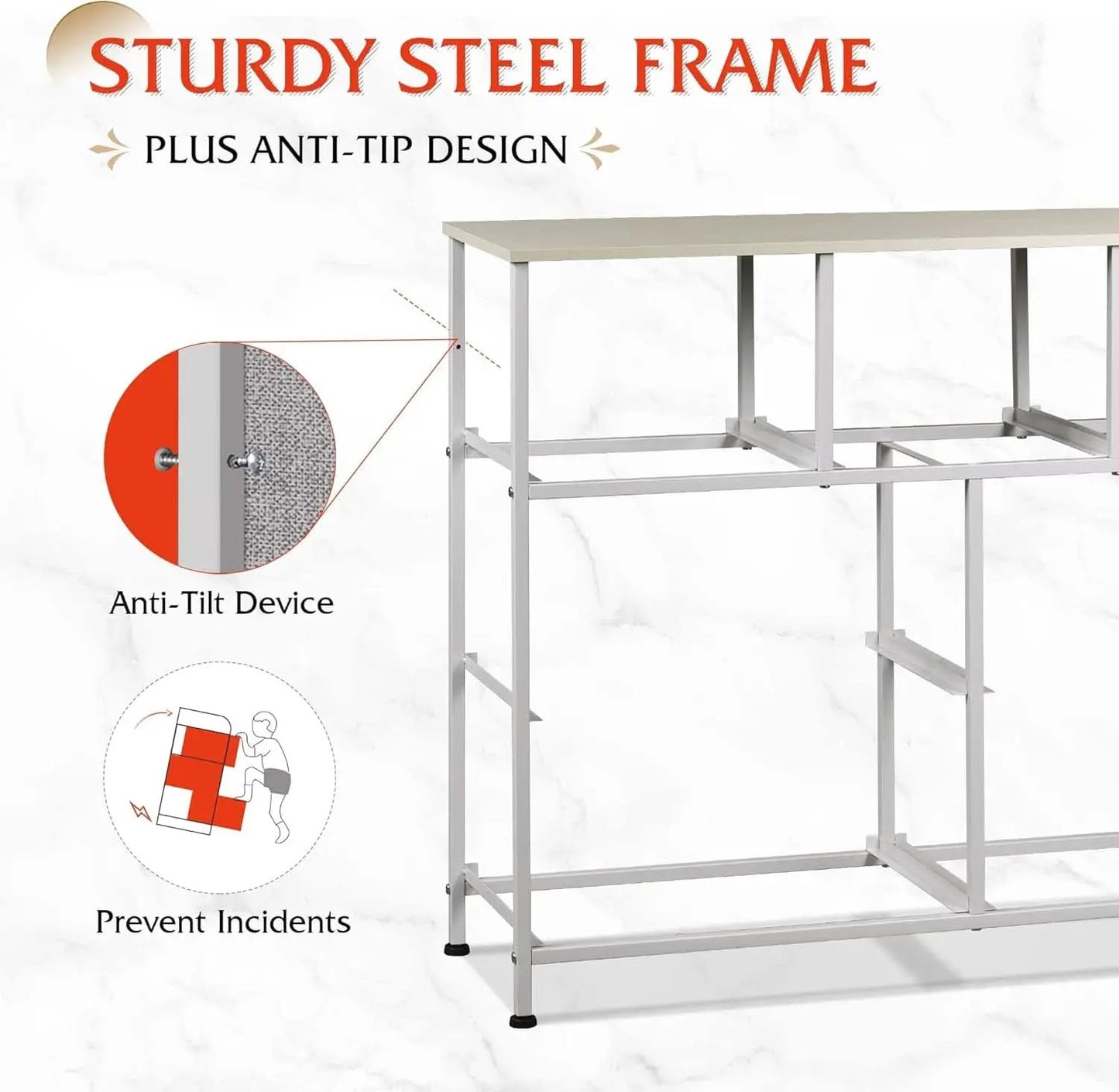 Light Grey Dresser TV Stand 45 Inch TV With Fabric Drawers