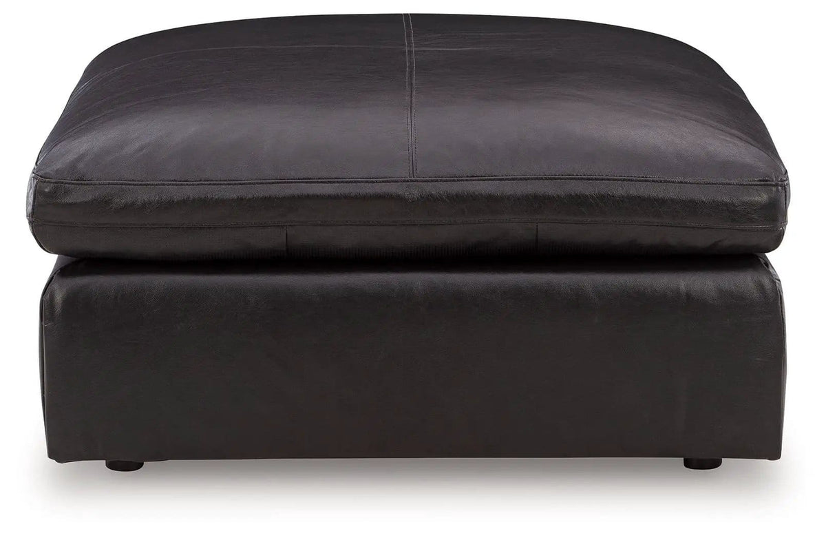 Emilia Oversized Accent Ottoman | 2 Pieces | Faux Leather | Living Room