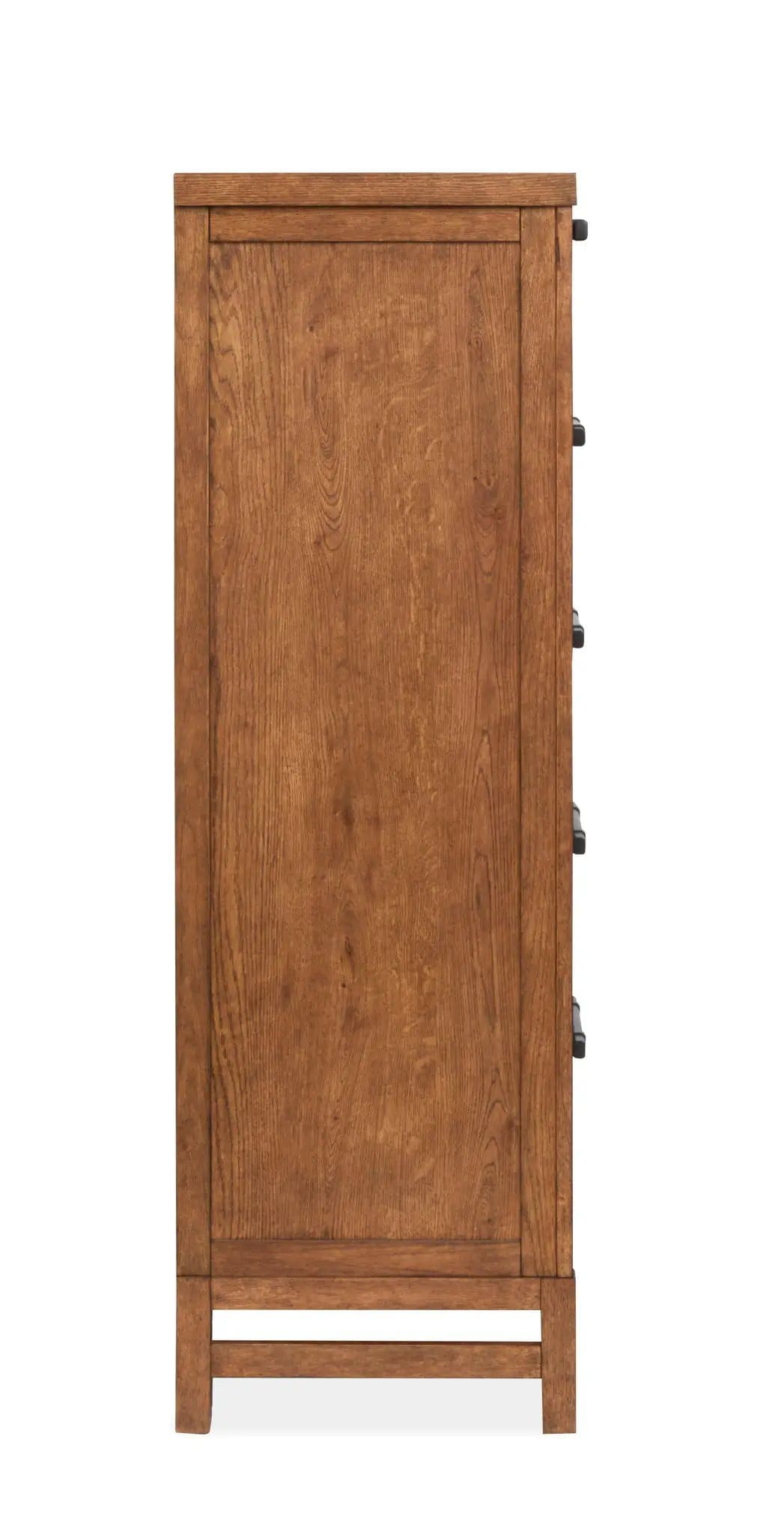 Conway Drawer Chest | 18 x 38 x 55.88 in | Oak Veneer | Honey Wheat