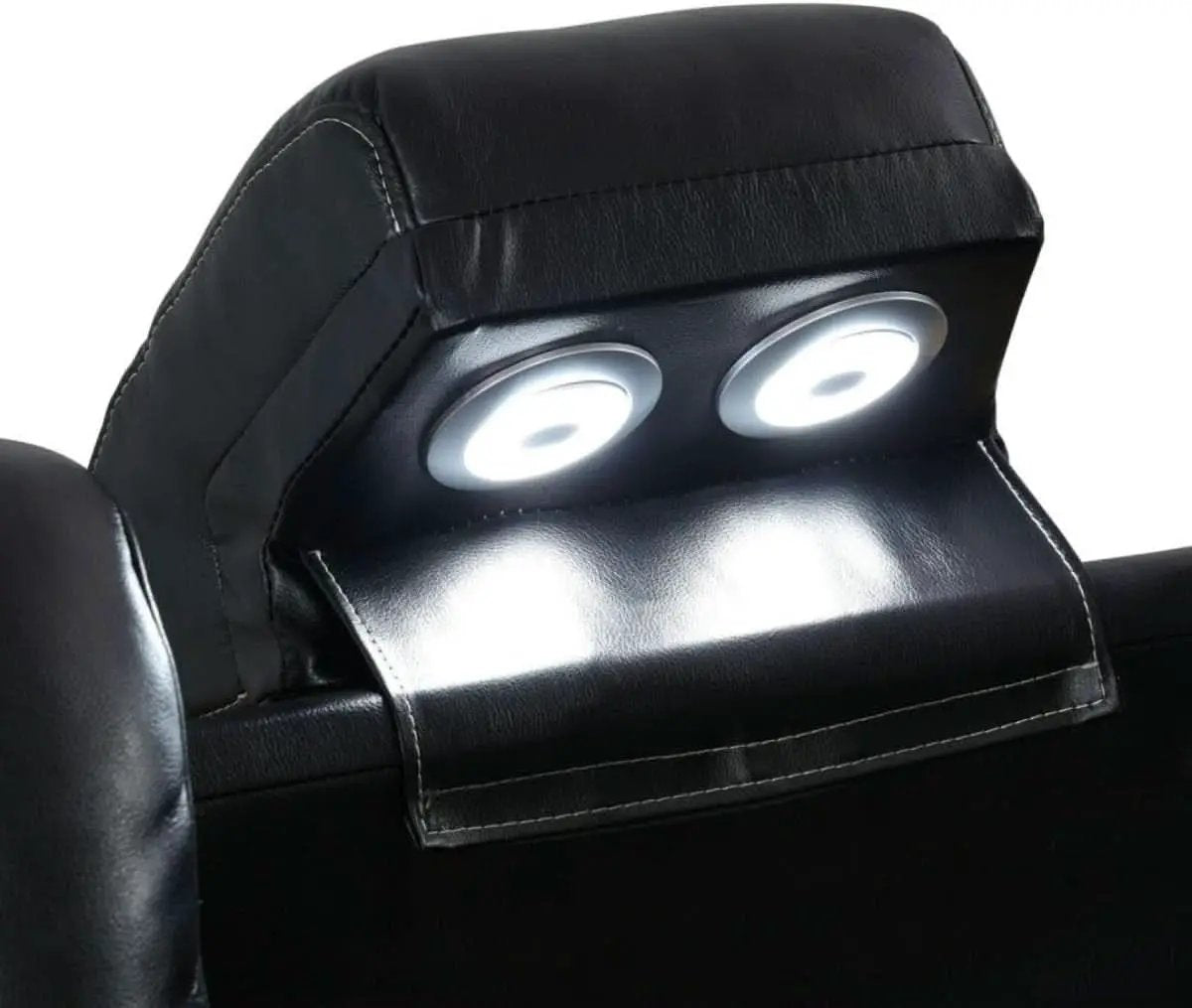Electric Power Recliner Sofa Black With USB Charging Ports from PriceLows™