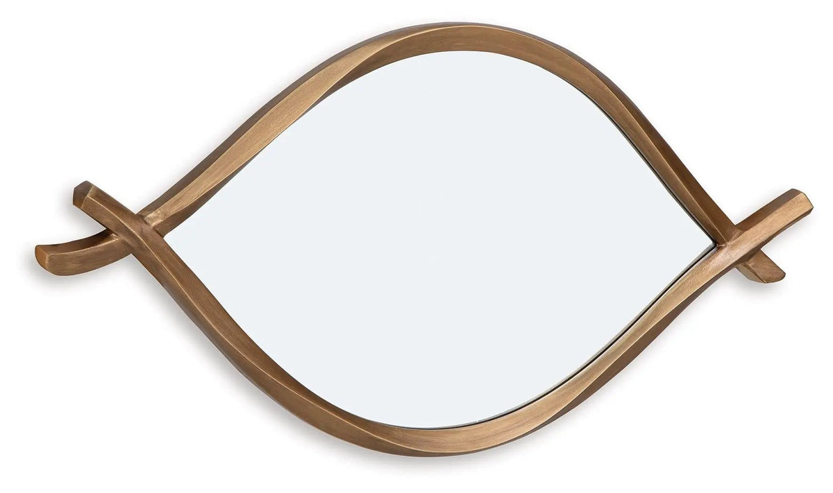 Bartner Accent Mirror | 18 x 1.25 x 36 in | Metal | Antique Gold Finish