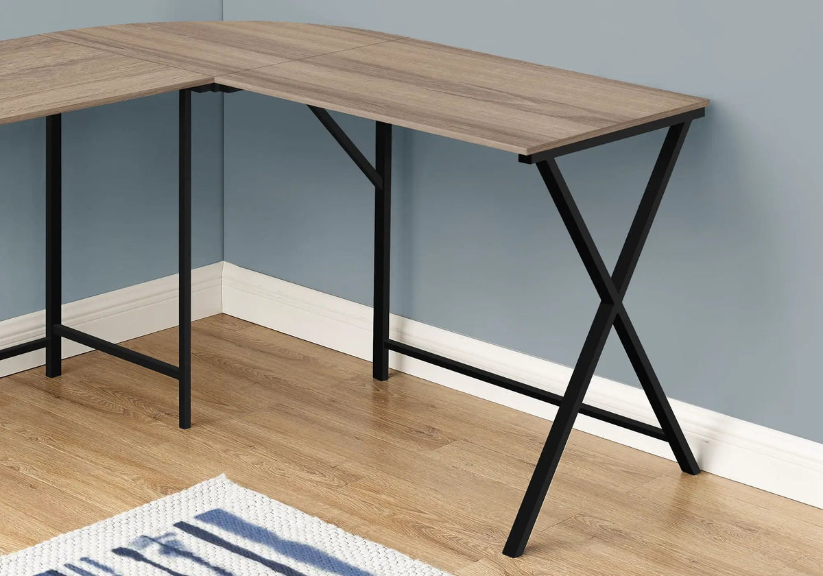 L-Shaped Corner Computer Desk | 55.25 Inch Square | Space-Saving Corner Design | Easy Assembly