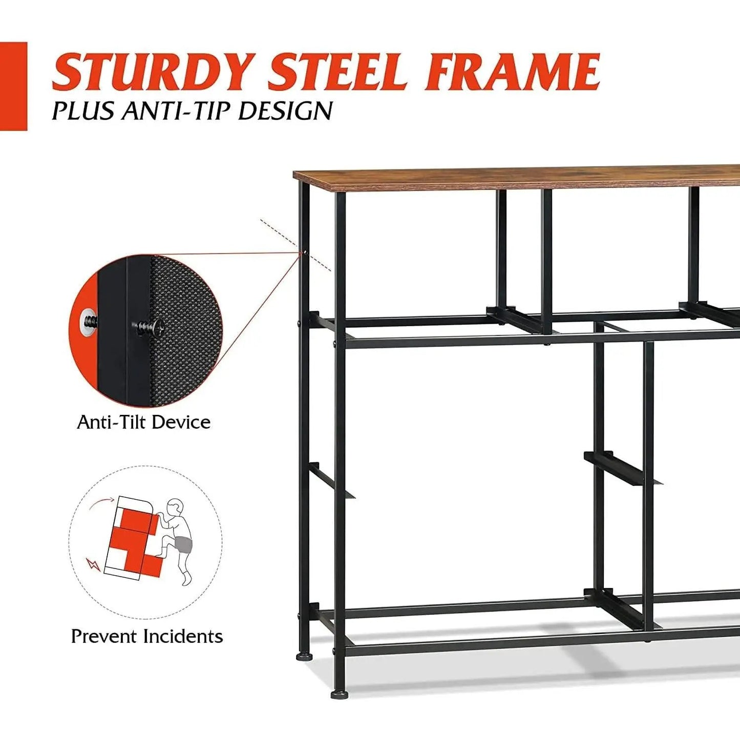 7 Drawer Dresser With Deep Storage And Wood Top Finish from PriceLows™