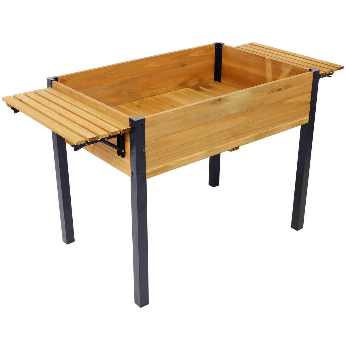 Raised Garden Bed | Premium Fir Wood | Folding Storage Shelf