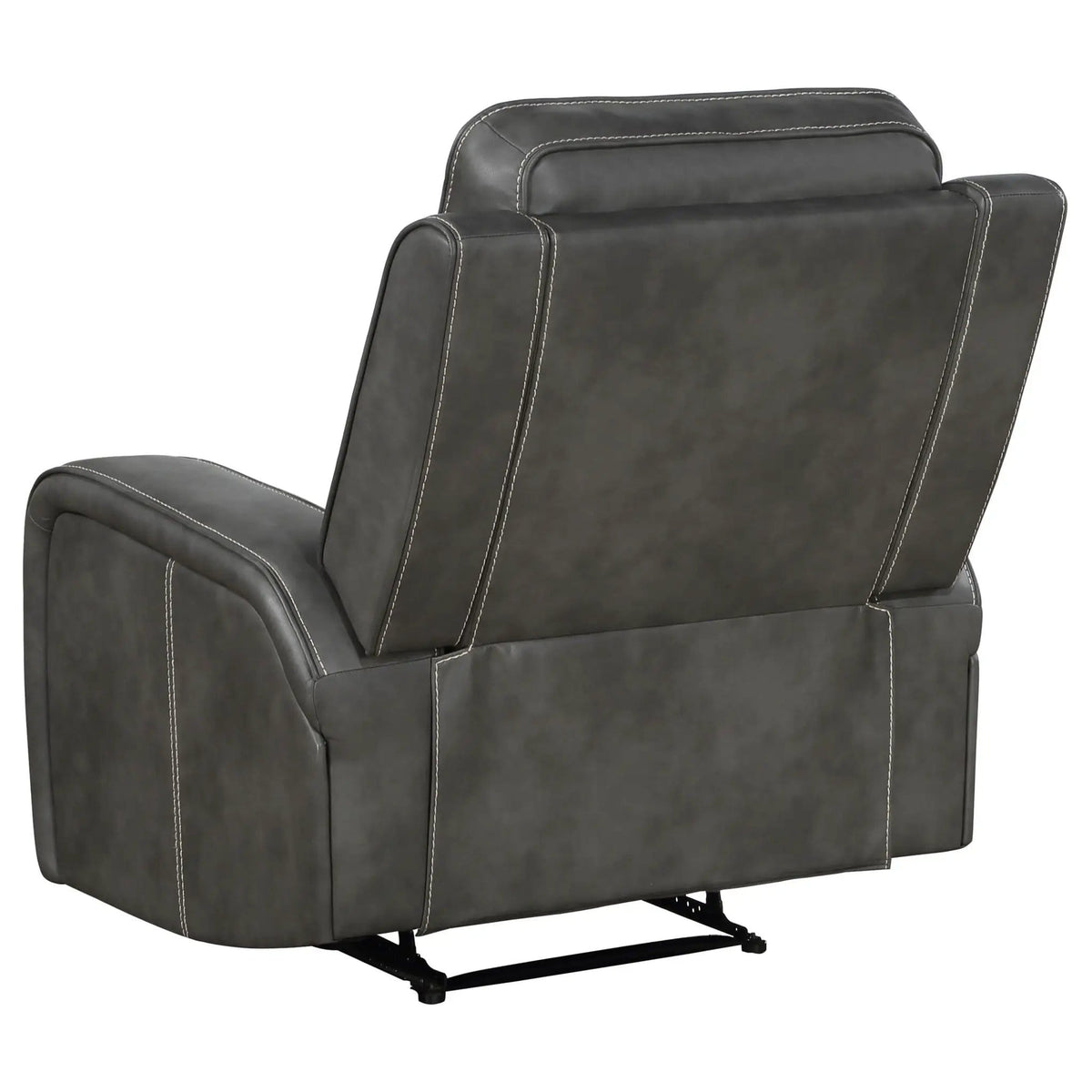 Raelynn Upholstered Track Arm Recliner Reclining Chair | 35.75 x 40.5 x 41.25 in | Living Room Furniture | Grey