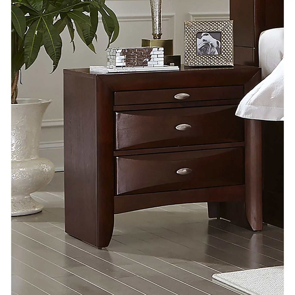 Lucille Nightstand With Spacious Drawers | 2 Pieces | Wood | Bedroom