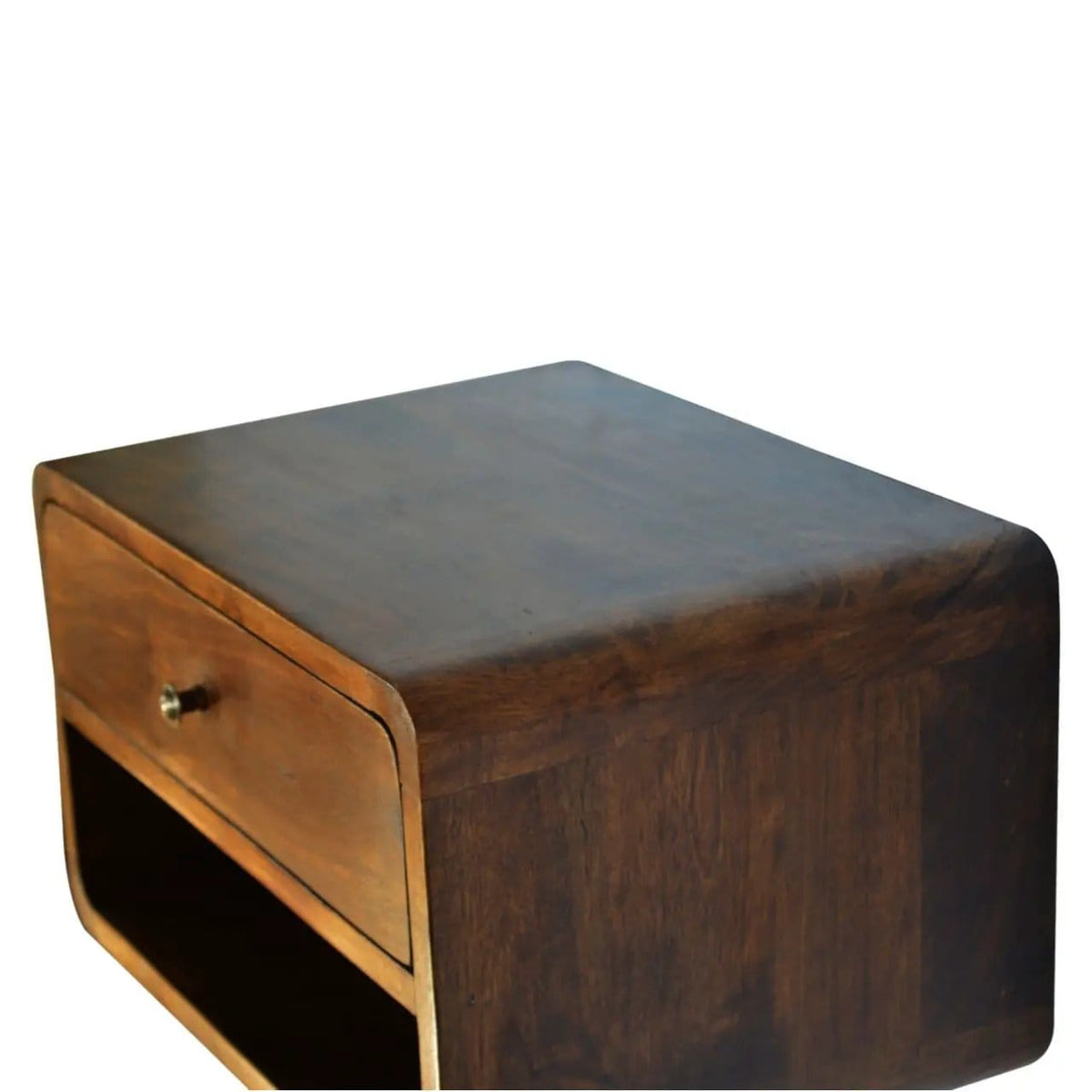 Curve Upper Slot Floating Nightstand | 6 Pieces | Bedroom Furniture | Bedroom
