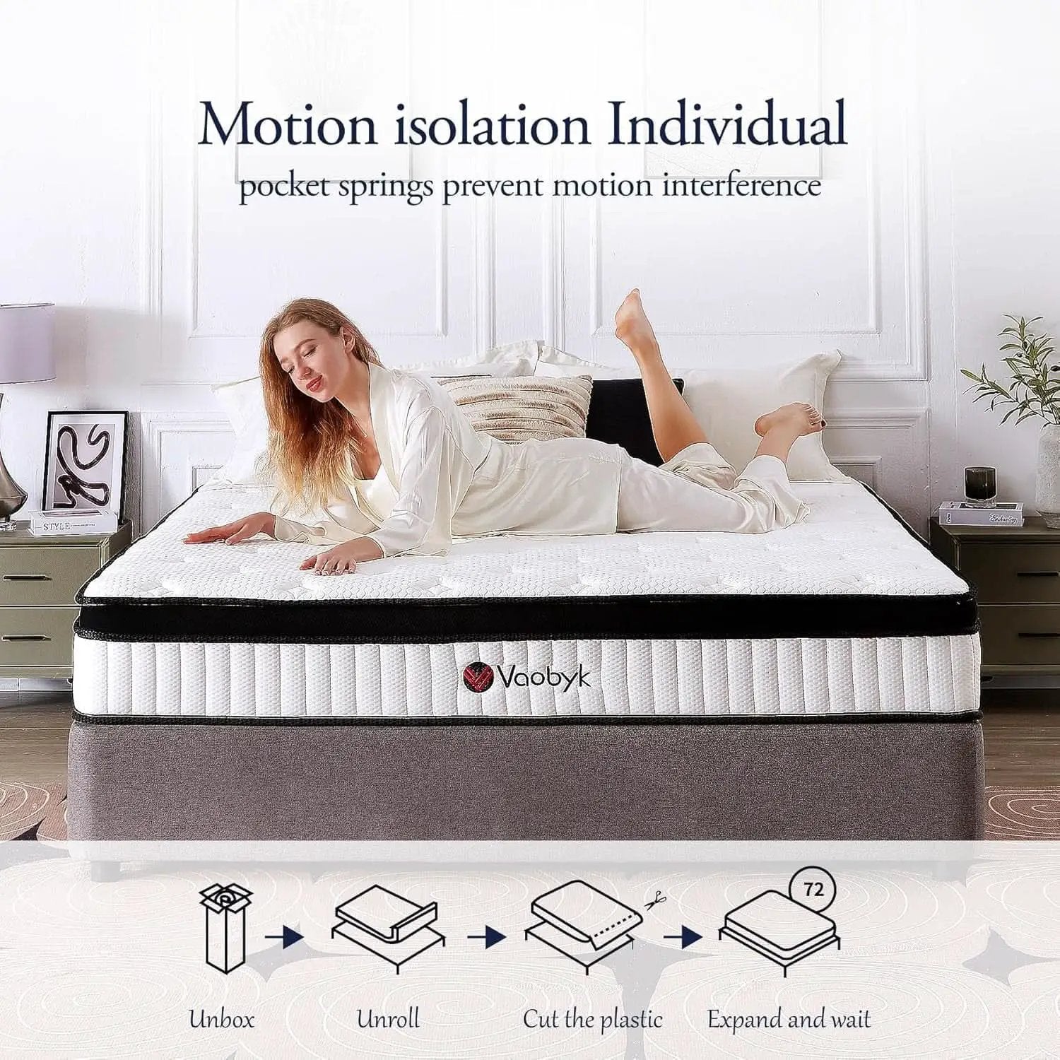 Queen TwelveInch MemoryFoam Hybrid Mattress CertipurUS from PriceLows™