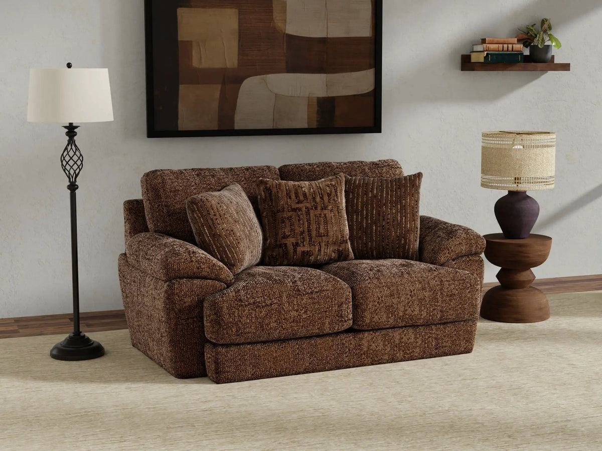 Jaden Fabric Loveseat | 2 Pieces | Chenille & Fabric | Living Room