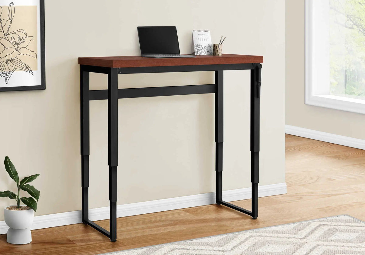 Adjustable Standing Computer Desk | 47.25 Inch Width | Thick Panel Tabletop | Contemporary Design